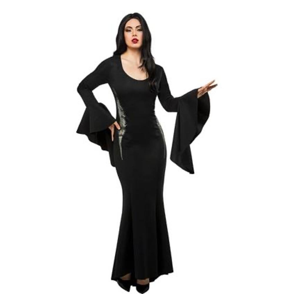 New Wednesday Nevermore Academy Morticia Addams Halloween Costume women’s medium - Picture 2 of 8